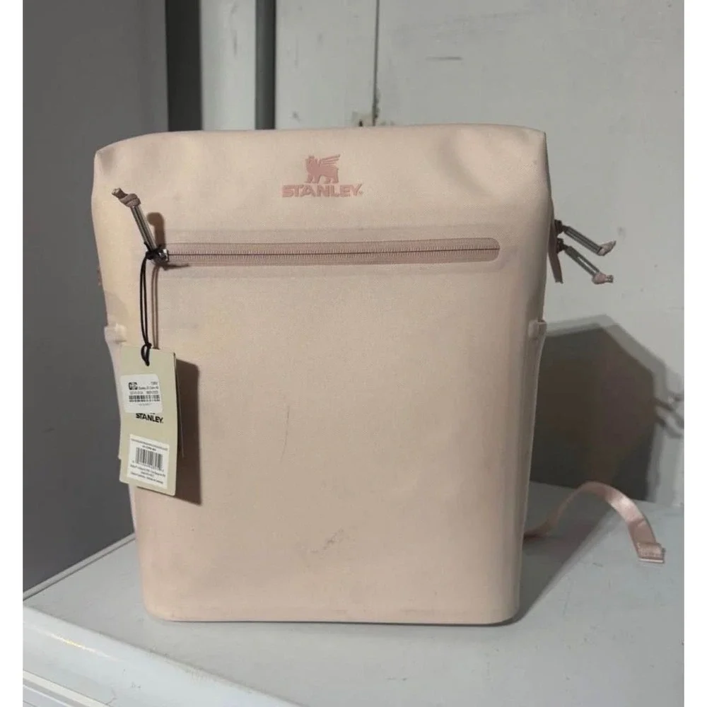 NWT Stanley All Day Madeline MIDI Backpack Cooler In Rose Quartz - Picture 2 of 7